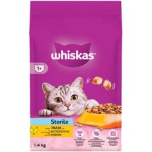 Whiskas Sterile Tavuklu 1.4 kg Kısırlaştırılmış Yetişkin Kuru Kedi Maması