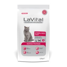 LaVital Kilo Kontrolü için Somonlu Kısırlaştırılmış Kedi Maması 1,5kg
