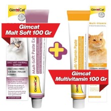 GimCat Malt Soft Extra 100 gr + GimCat Multivitamin 100 gr 2'li Set Ürün