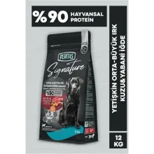 Peritas Signature Kuzu Etli 12 kg Orta ve Büyük Irk Yetişkin Köpek Maması